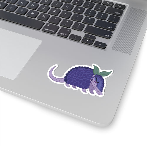 Blueberry Angry Armadillo Sticker